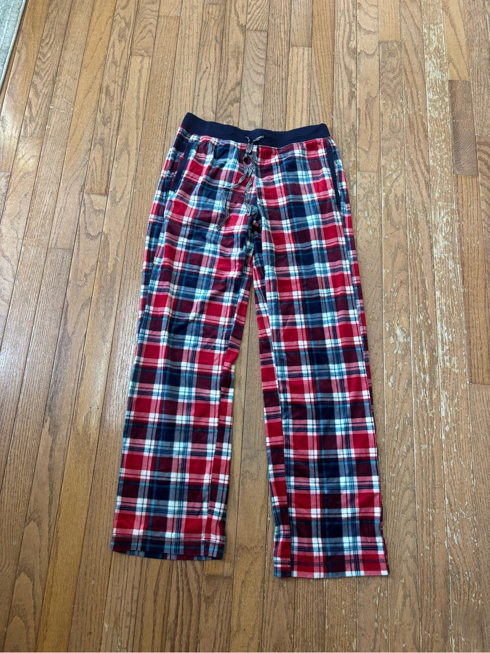 Nautica Red Navy Plaid Flannel Pajama Pants